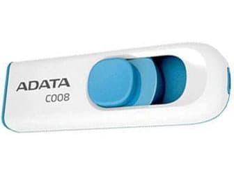 ADATA Classic Series C008 - USB flash-enhet - 16 GB - USB 2.0 - vit, blå