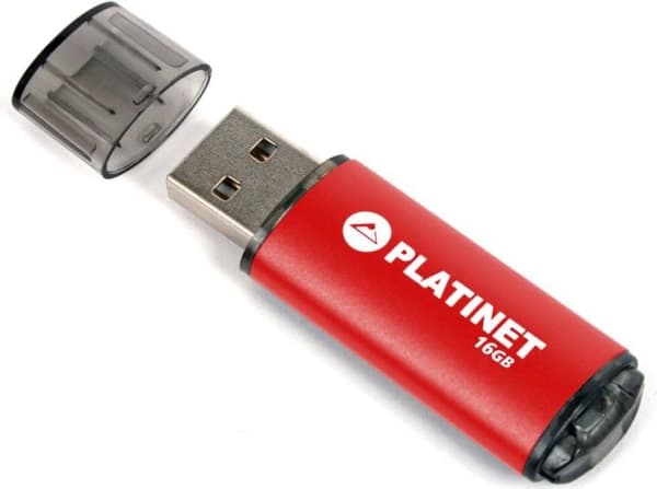 Platinet PMFE16R, 16 GB, USB A-tyyppi, 2.0, 22 MB/s, Suojus, Punainen