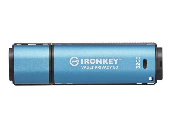 Kingston IronKey Vault Privacy 50 Series - USB-flashstasjon - kryptert - 32 GB - USB 3.2 Gen 1 - TAA-samsvar