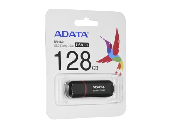 ADATA DashDrive UV150 - USB flashdrive - 128 GB - USB 3.0 - sortering