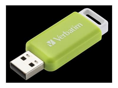 Verbatim V DataBar, 32 GB, USB A-tyyppi, 2.0, Liuku, 9,1 g, Vihreä