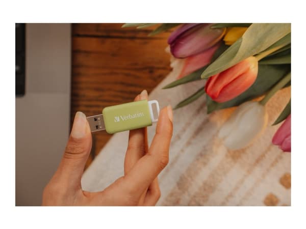 Verbatim V DataBar, 32 GB, USB A-tyyppi, 2.0, Liuku, 9,1 g, Vihreä