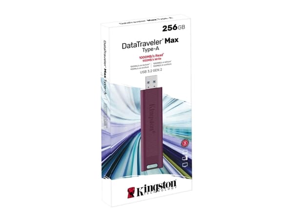 Kingston DataTraveler Max - USB-flashstasjon - 256 GB - USB 3.2 Gen 2