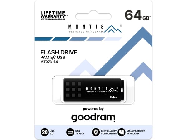 Montis MT073 Flash Drive, 64 GB (MT073-64)