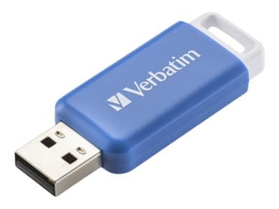 Verbatim DataBar - USB flash-enhet - 64 GB - USB 2.0 - blå