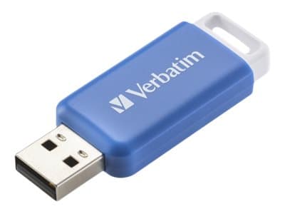 Verbatim DataBar - USB-flashstasjon - 64 GB - USB 2.0 - blå