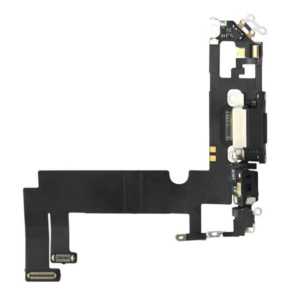 iPhone 12 Mini Ersättning Lightning Laddningskontakt och mikrofon Svart