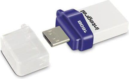 Integral Micro Fusion - USB-flashstasjon - 16 GB - USB 3.0 / micro USB