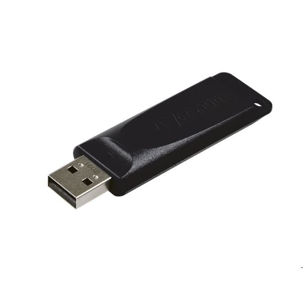 Store'n'Go Slider 16GB svart USB-nyckel - VERBATIM - USB2.0 - Läshastighet 10MB/s - Skrivhastighet 4MB/s