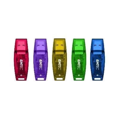 USB-nyckel - Emtec - Godisburk - 8 GB - USB 2.0 - Grön Blå, Grön, Lila, Röd, Gul