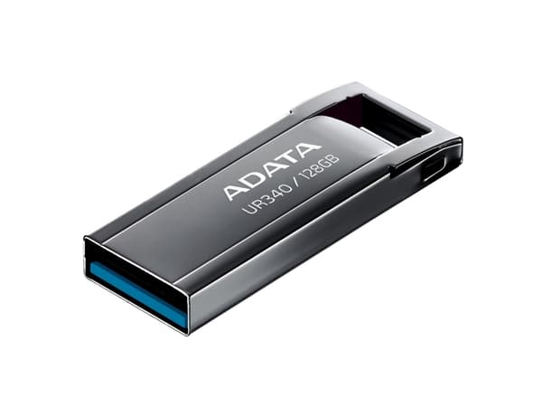 ADATA UR340 - USB flash-enhet - 128 GB - USB 3.2 Gen 1 - svart