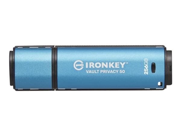 Kingston IronKey Vault Privacy 50 Series - USB-flashstasjon - kryptert - 256 MB - USB 3.2 Gen 1 - TAA-samsvar