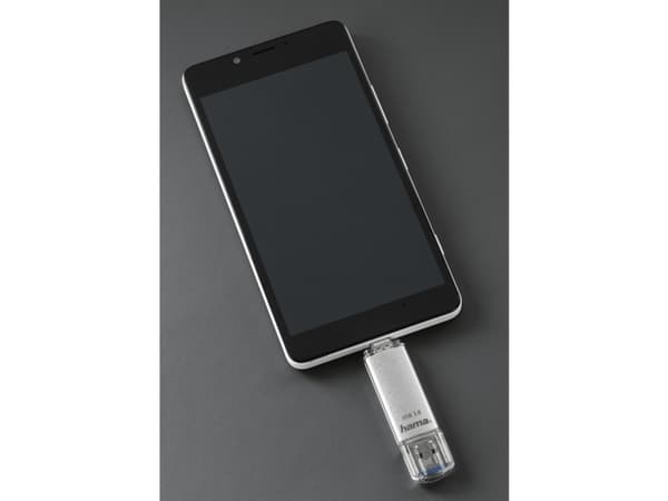 Hama C-Laeta, 16 GB, USB Type-A / USB Type-C, 3.2 Gen 1 (3.1 Gen 1), 70 MB/s, Sølv