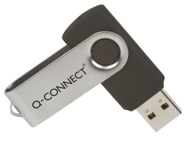 Q-CONNECT KF41512, 8 GB, USB A-tyyppi, 3.2 Gen 1 (3.1 Gen 1), Taittuva, Ruostumaton teräs Ruostumaton teräs
