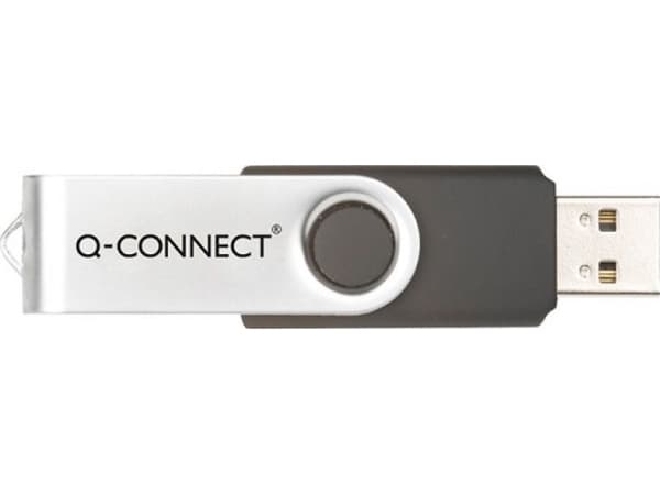 Q-CONNECT KF76970, 32 GB, USB Type-A, 3.2 Gen 1 (3.1 Gen 1), Svivel, Rustfritt stål