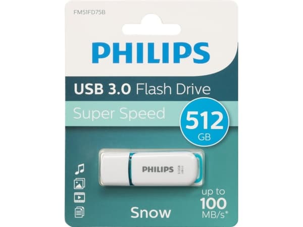 Philips FM51FD75B Snow Edition 3.0 - USB flash-enhet - 512 GB - USB 3.0