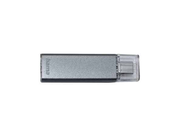 Hama Uni-C Classic, 128 GB, USB Type-C, 90 MB/s, Med lokk, Antrasitt Antrasitt