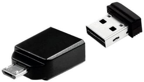 Verbatim Store'n'Go Nano USB Drive 16GB + OTG Adapter