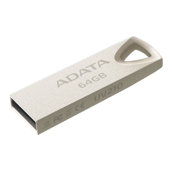 ADATA 64GB USB 2.0 Flash-minne UV210 - Guld