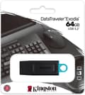 Miniatyrbild 2 av 3: Kingston Technology DataTraveler Exodia USB-minne 64 GB USB Typ-A 3.2 Gen 1 (3.1 Gen 1) Svart