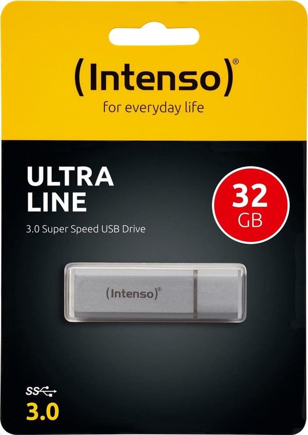 Intenso 32GB Ultra USB3.0 32GB USB 3.0 (3.1 Gen 1) USB-Typ-A-kontakt Silver USB-minne