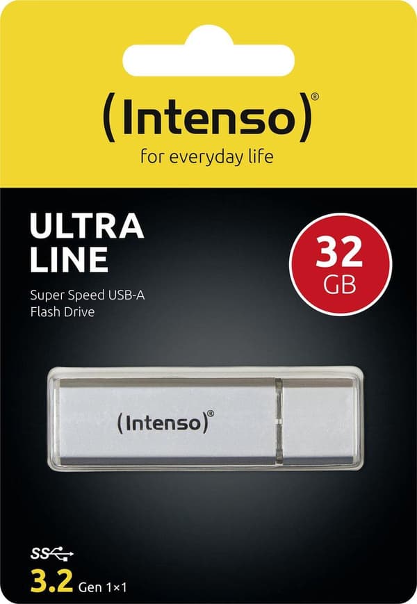 Intenso 32GB Ultra USB3.0 32GB USB 3.0 (3.1 Gen 1) USB-Typ-A-kontakt Silver USB-minne