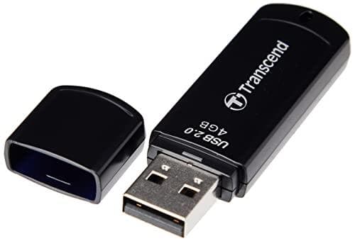 Transcend JetFlash 350 4GB USB-minne (endast 8,5g) svart