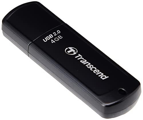 Transcend JetFlash 350 4GB USB-minne (endast 8,5g) svart Svart