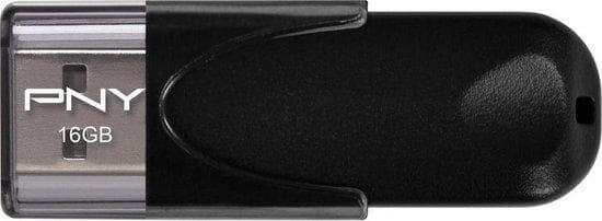 PNY Attaché 4 - USB-minne - 16GB - USB2.0 (FD16GATT4-EF) Svart