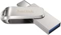 Miniatyrbild 2 av 11: SanDisk Ultra Dual Luxe USB-minne smartphone/surfplatta Silver 128 GB USB-C USB 3.1 (Gen 1)