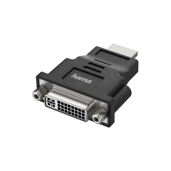 Hama 00200339 DVI / HDMI-adapter [1x UK-kontakt - 1x HDMI-kontakt] Svart