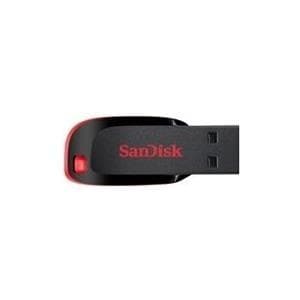SanDisk Cruzer Blade - USB-flashdrev - 16GB - USB2.0 (SDCZ50-016G-B35) Sort, Rød
