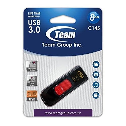 Team Group C145 8GB USB 3.0 Flash-minne - Röd