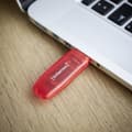 Miniatyrbild 5 av 9: Intenso Rainbow Line USB-minne 128 GB USB 2.0 Röd (transparent) 3502491