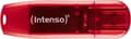 Miniatyrbild 8 av 9: Intenso Rainbow Line USB-minne 128 GB USB 2.0 Röd (transparent) 3502491