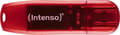 Miniatyrbild 1 av 9: Intenso Rainbow Line USB-minne 128 GB USB 2.0 Röd (transparent) 3502491