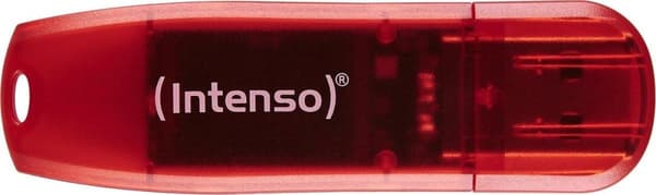 Intenso Rainbow Line USB stick 128 GB USB 2.0 Rød (gennemsigtig) 3502491 Rød, Transparent