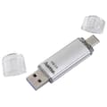 Miniatyrbillede 2 af 5: Hama 32 GB USB-hukommelsesnøgle med USB 3.0 & USB 3.1 Type-C (dobbelt USB-stick) & Amazon Basics - adapterkabel, USB Type-C-stik til USB-stik, USB 3.1