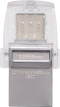 Miniatyrbillede 3 af 10: Kingston Technology DataTraveler microDuo 3C 128 GB USB-flashdrev USB Type-A / USB Type-C 3.2 Gen 1 (3.1 Gen 1) Sølv