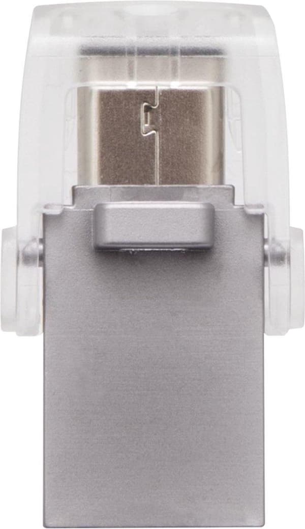 Kingston Technology DataTraveler microDuo 3C 128 GB USB-flashdrev USB Type-A / USB Type-C 3.2 Gen 1 (3.1 Gen 1) Sølv