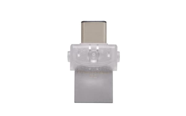 Kingston Technology DataTraveler microDuo 3C 128 GB USB-flashdrev USB Type-A / USB Type-C 3.2 Gen 1 (3.1 Gen 1) Sølv