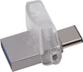 Miniatyrbillede 1 af 10: Kingston Technology DataTraveler microDuo 3C 128 GB USB-flashdrev USB Type-A / USB Type-C 3.2 Gen 1 (3.1 Gen 1) Sølv