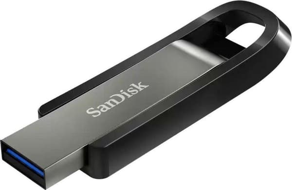SanDisk Cruzer Ultra Extreme Go 128GB, USB 3.2 Rostfritt stål