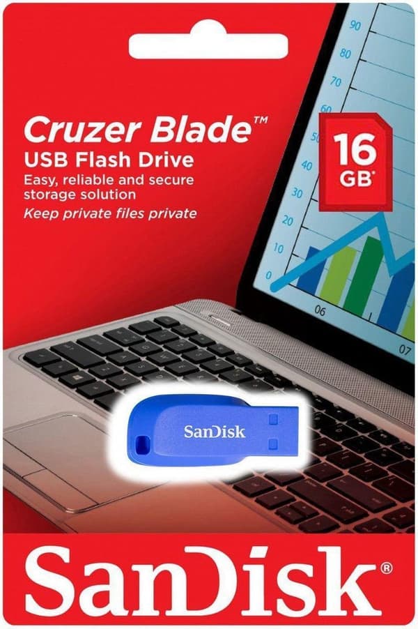 SanDisk Cruzer Blade 16GB Electric Blue