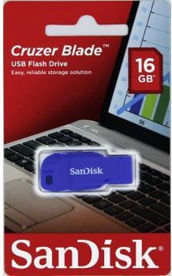 SanDisk Cruzer Blade 16GB Electric Blue