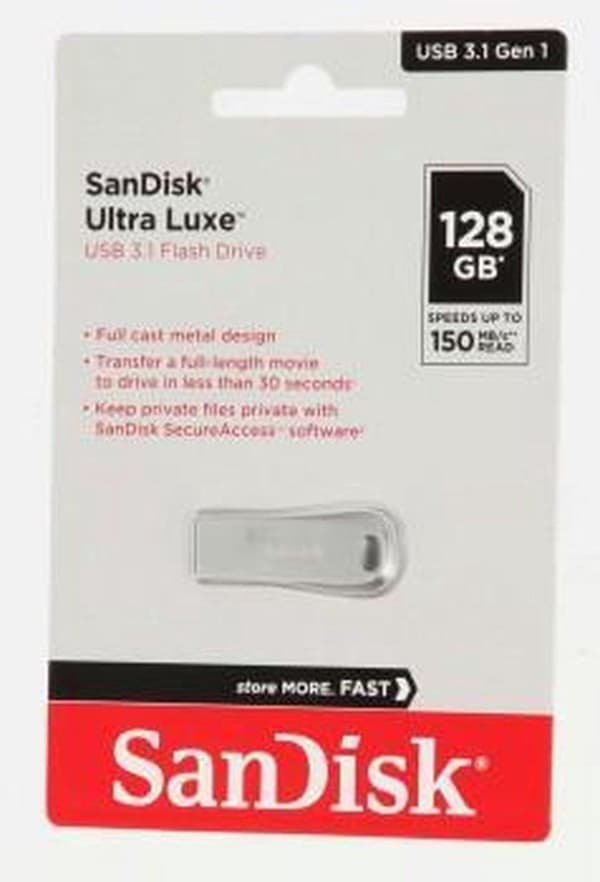 Sandisk Ultra Luxury | 128 GB |USB Typ 3.0A - USB-minne
