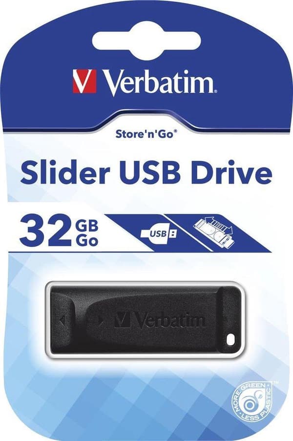 Verbatim Slider - USB-tikku - 32 Gt