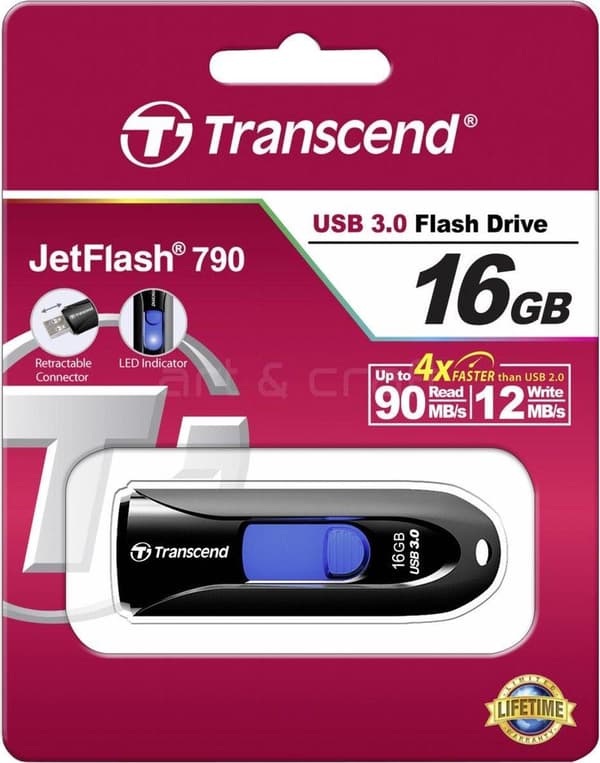 Transcend JetFlash 790 - USB-minne - 16 GB