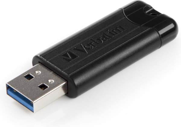 Verbatim PinStripe 3.0 - USB Stick 3.0 64 GB – - Svart