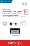Miniatyrbild 7 av 11: SanDisk Dual Drive - USB-minne - 64 GB - USB-A och USB-C